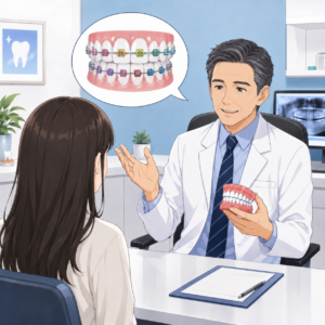 矯正治療中のカラーゴムとは？ブラケットの色を楽しむという選択